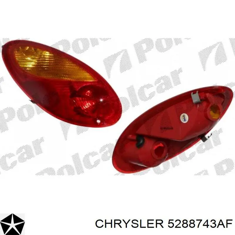 Ліхтар задній лівий Chrysler 5288743AF ціна, від 32.83 USD