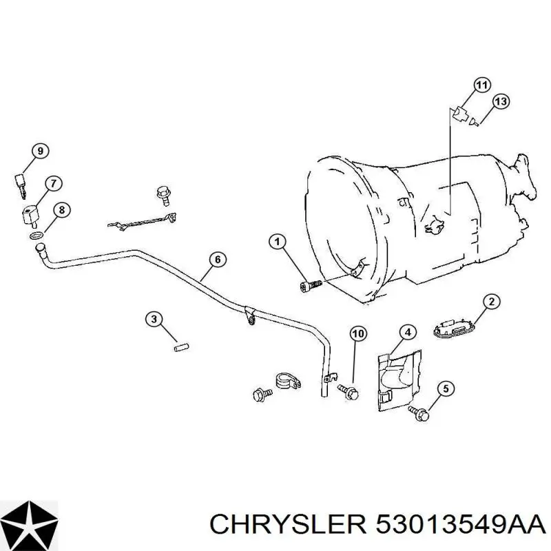 Купити 53013549AA Chrysler Пробка напрямної щупа АКПП