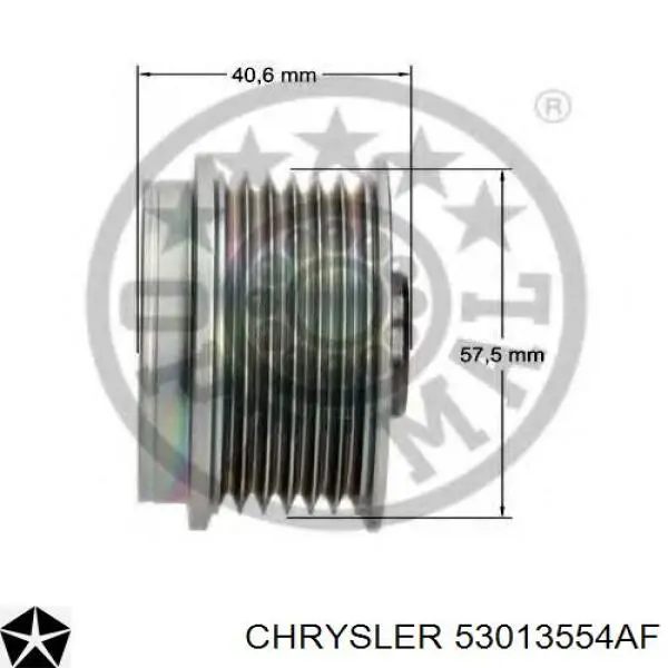 53013554AF Chrysler шків генератора