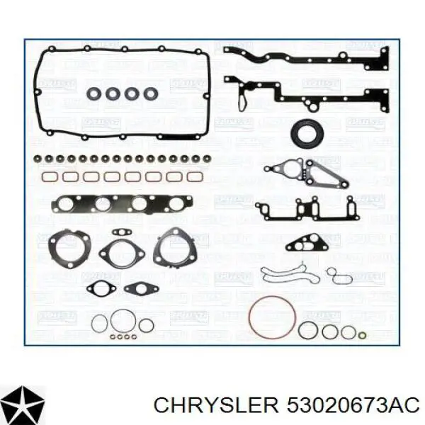 53020673AB Chrysler прокладка головки блока циліндрів (гбц)