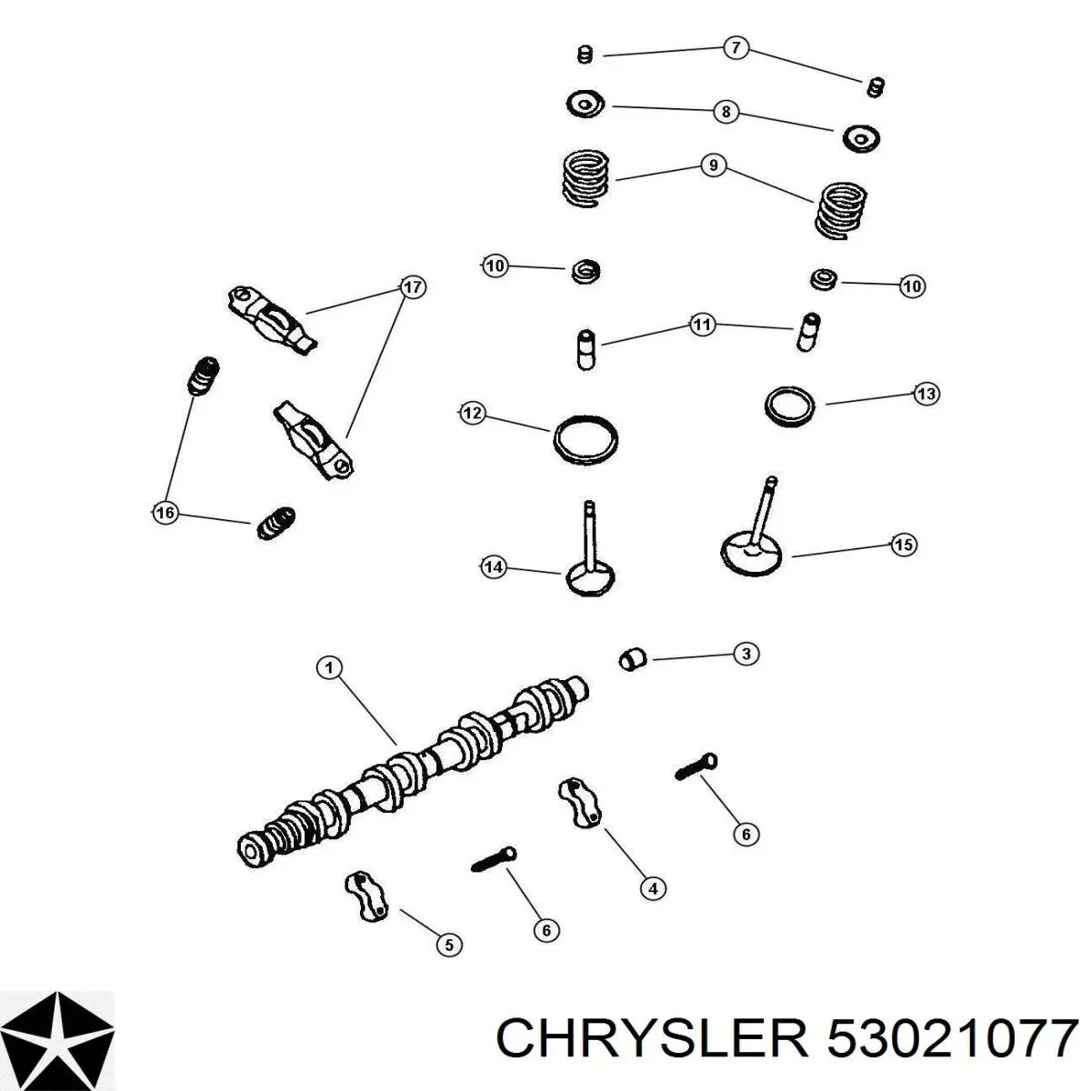 Купити 53021077 Chrysler Штовхач клапанів двигуна