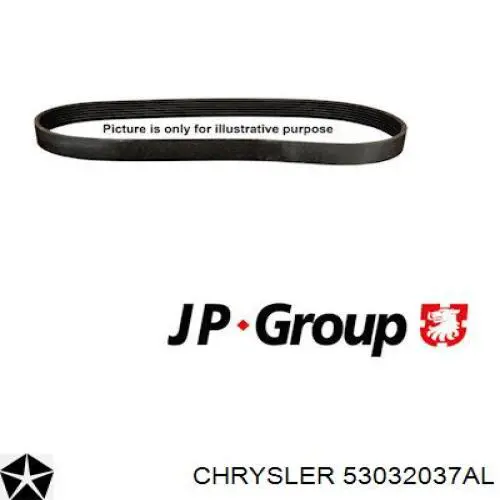 Ремінь кондиціонера Chrysler 53032037AL