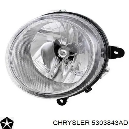 Фари Chrysler 05303843AD ціна, від 45.07 USD