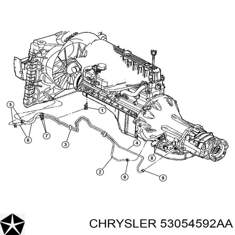  Chrysler 53054592AA ціна, від 33.71 USD