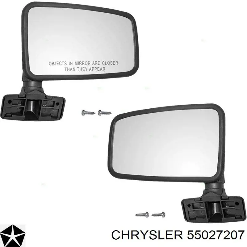 55027207 Chrysler Дзеркало заднього виду, ліве