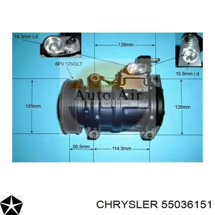 55036151 Chrysler компресор кондиціонера