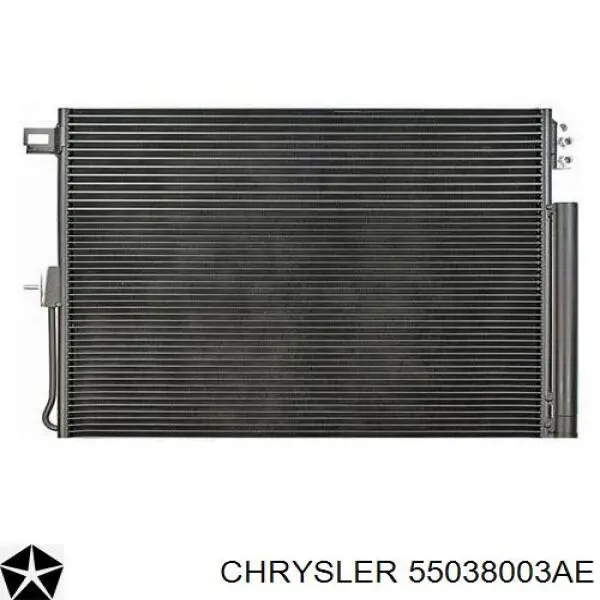 Радіатор кондиціонера 55038003AE Chrysler