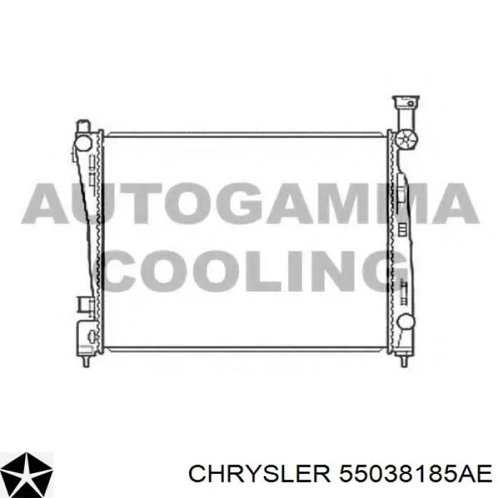 Купити 55038185AE Chrysler Радіатор двигуна