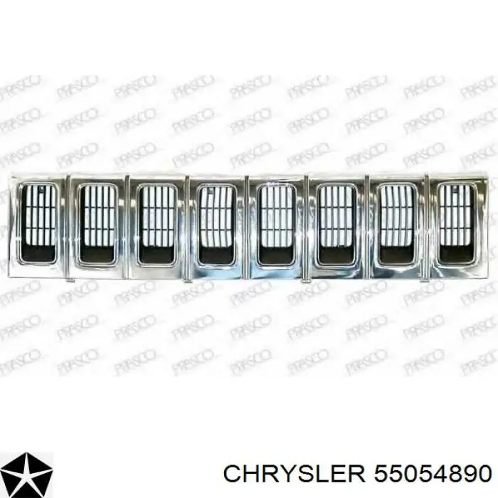 55054890 Chrysler решітка радіатора