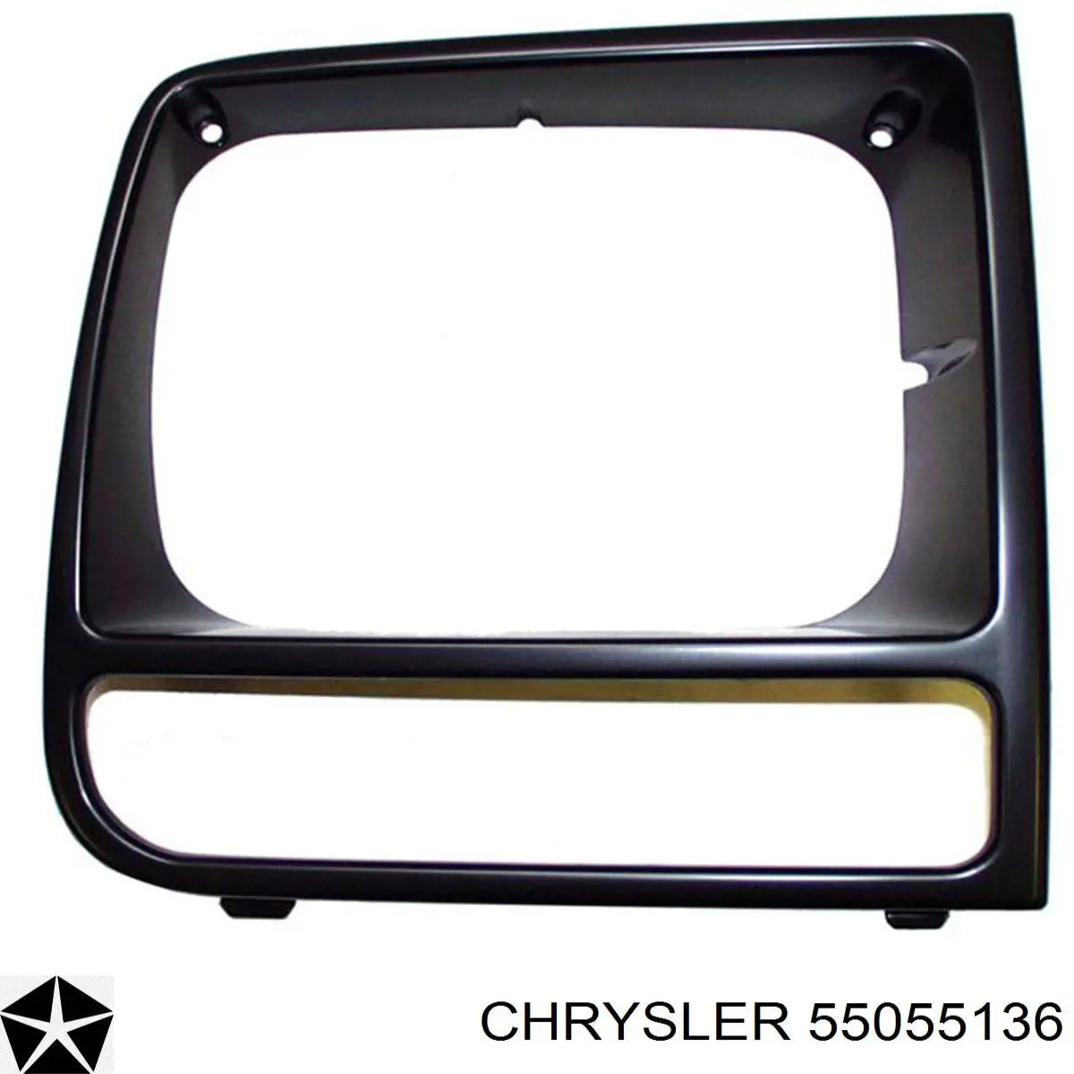 55055136 Chrysler рамка/облицювання фари правої