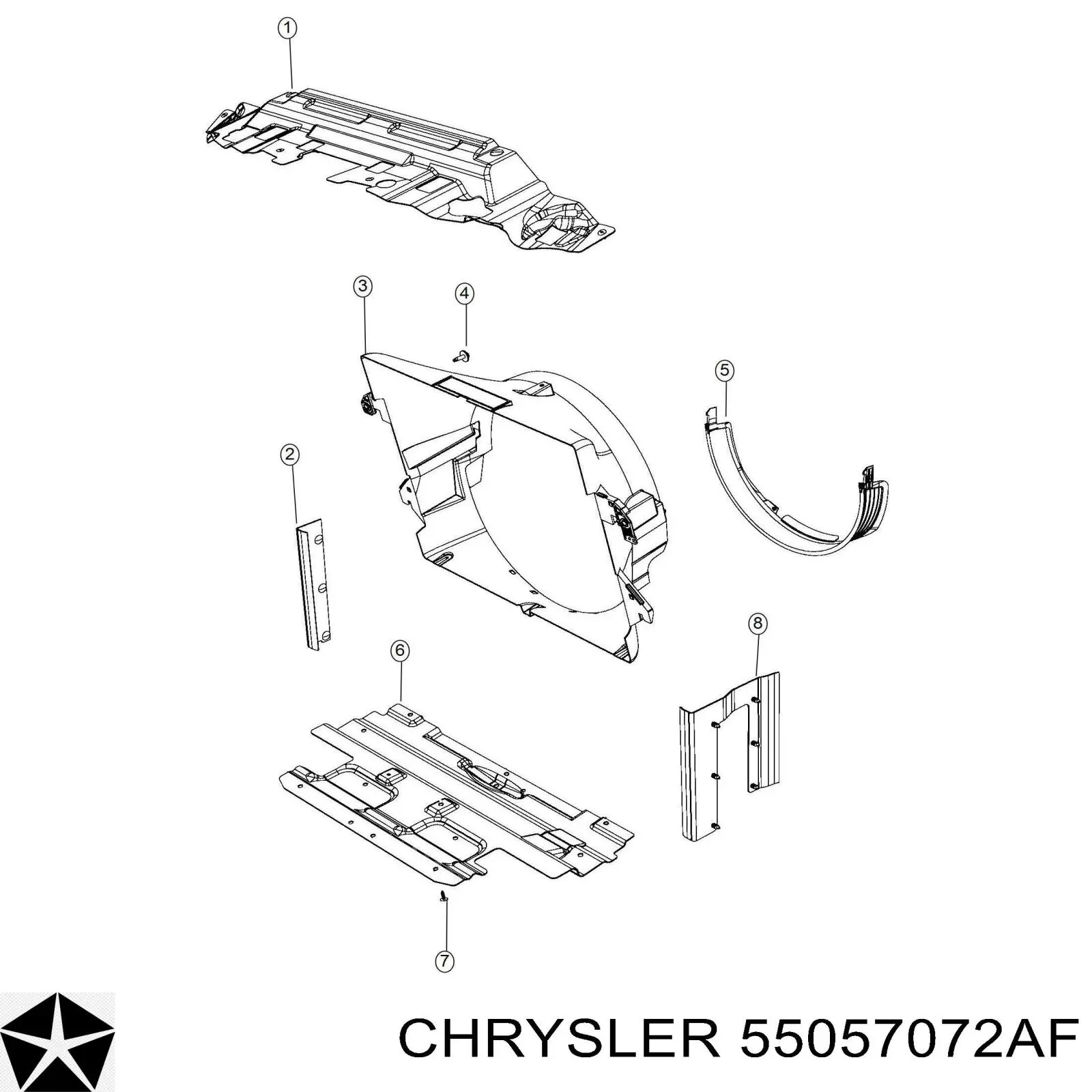 Chrysler 55057072AF ціна, від 136.29 USD