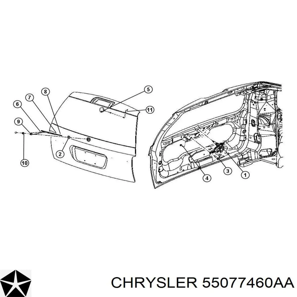 55077460AA Chrysler 