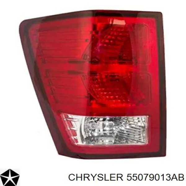 Ліхтар задній лівий Chrysler 55079013AB ціна, від 1938.78 UAH