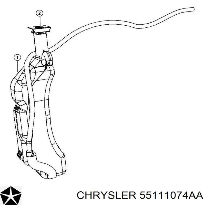 Кришка радіатора 55111074AA Chrysler