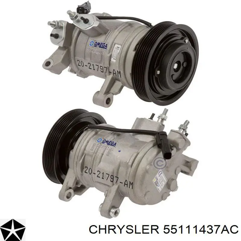 55111437AC Chrysler Компресор холодоагенту
