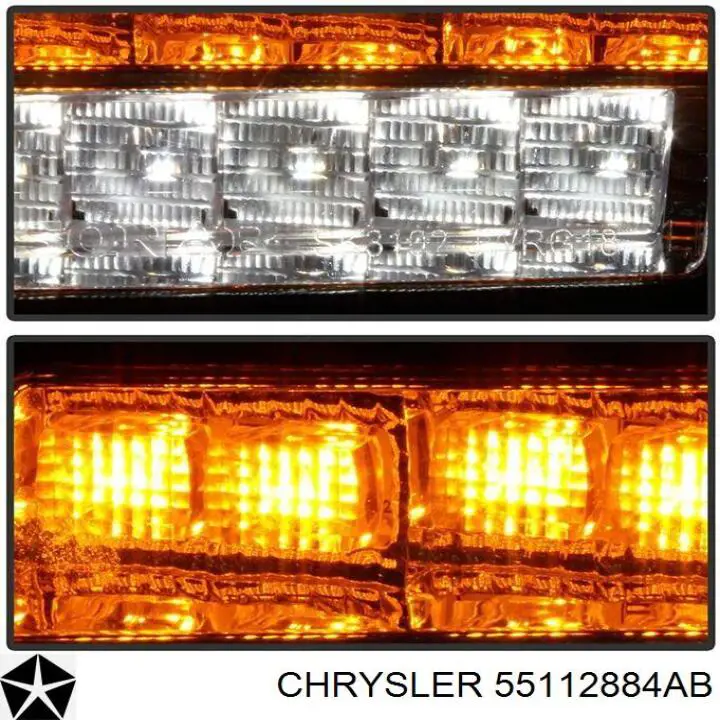 Габарит-покажчик повороту, правий 55112884AB Chrysler