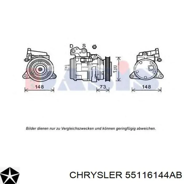 R5116144AE Chrysler компресор кондиціонера