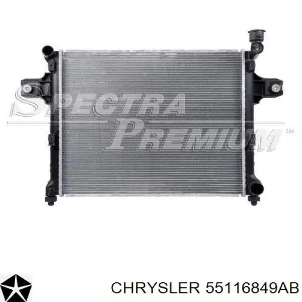 Купити 55116849AB Chrysler Радіатор двигуна