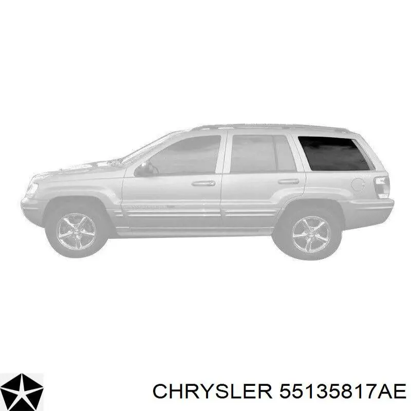 Скло багажника, ліве Chrysler 55135817AC ціна, від 39.37 USD