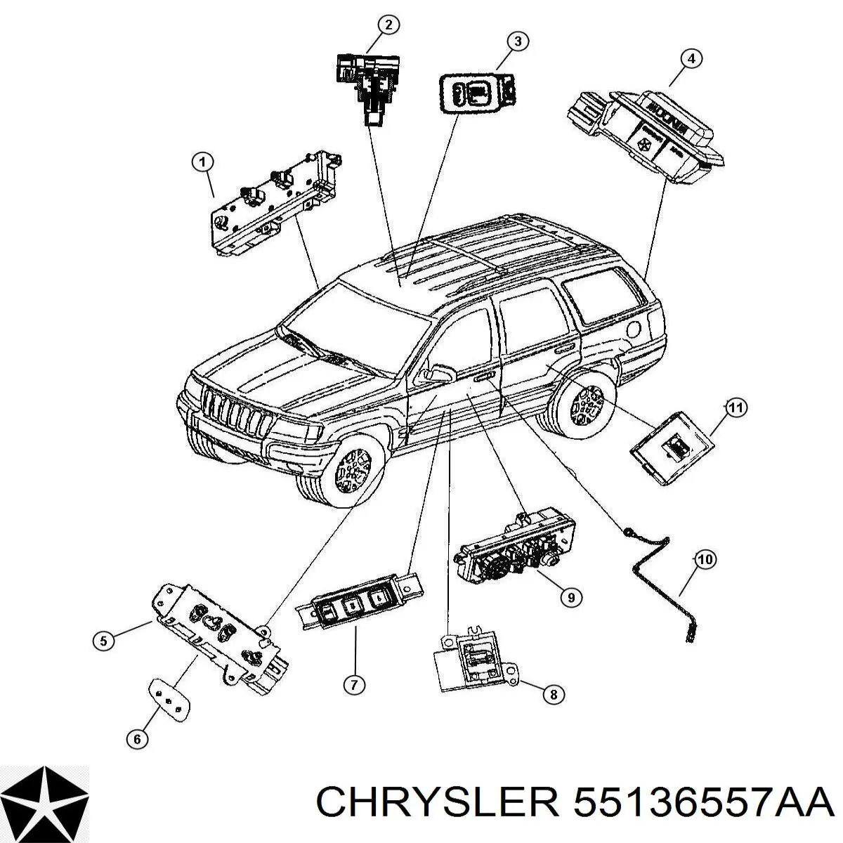 55136557AA Chrysler 