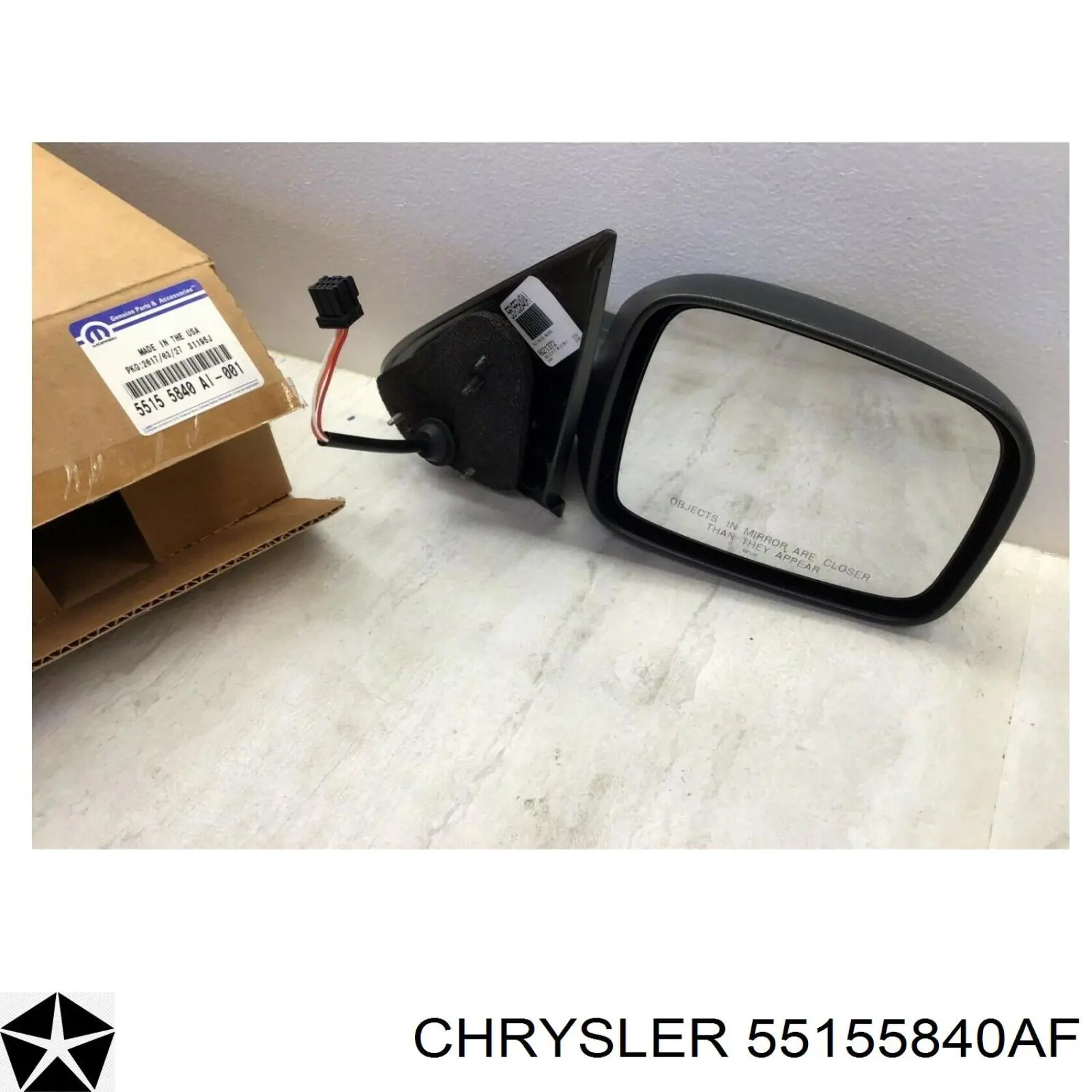 55155840AF Chrysler Праве дзеркало заднього виду