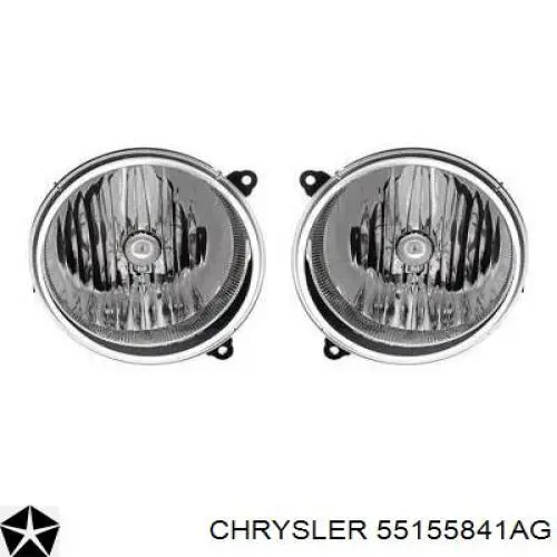 55155841AI Chrysler Дзеркало заднього виду, ліве