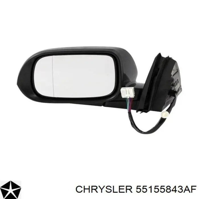 55155843AF Chrysler Дзеркало заднього виду, ліве