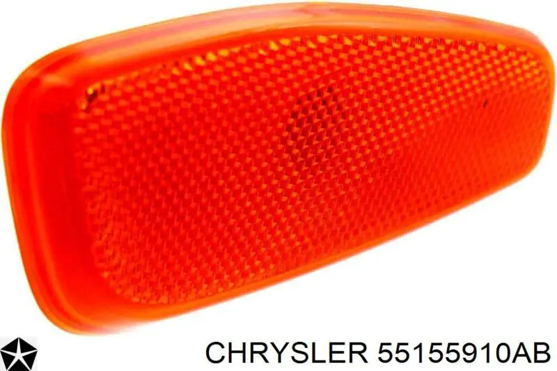 Габарит (покажчик повороту) в бампері, правий Chrysler 55155910AB ціна, від 12.32 USD
