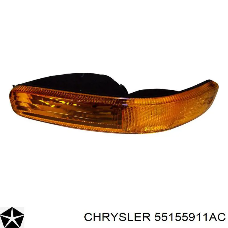 Габарит (покажчик повороту) в бампері, лівий Chrysler 55155911AB ціна, від 10.27 USD