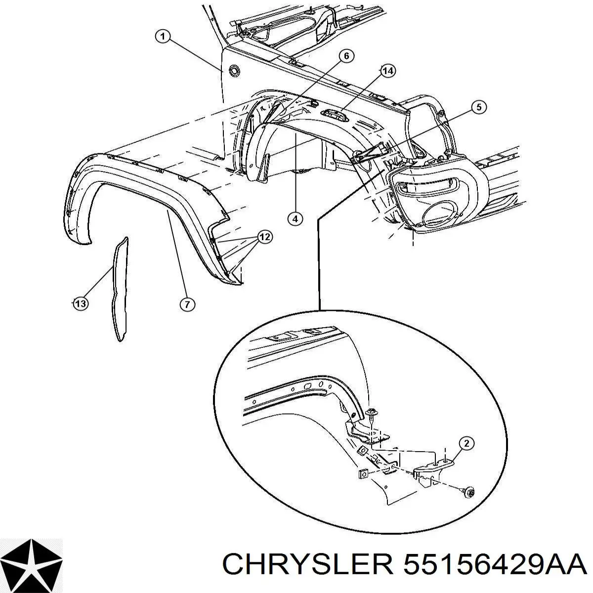 Купити 55156429AA Chrysler 