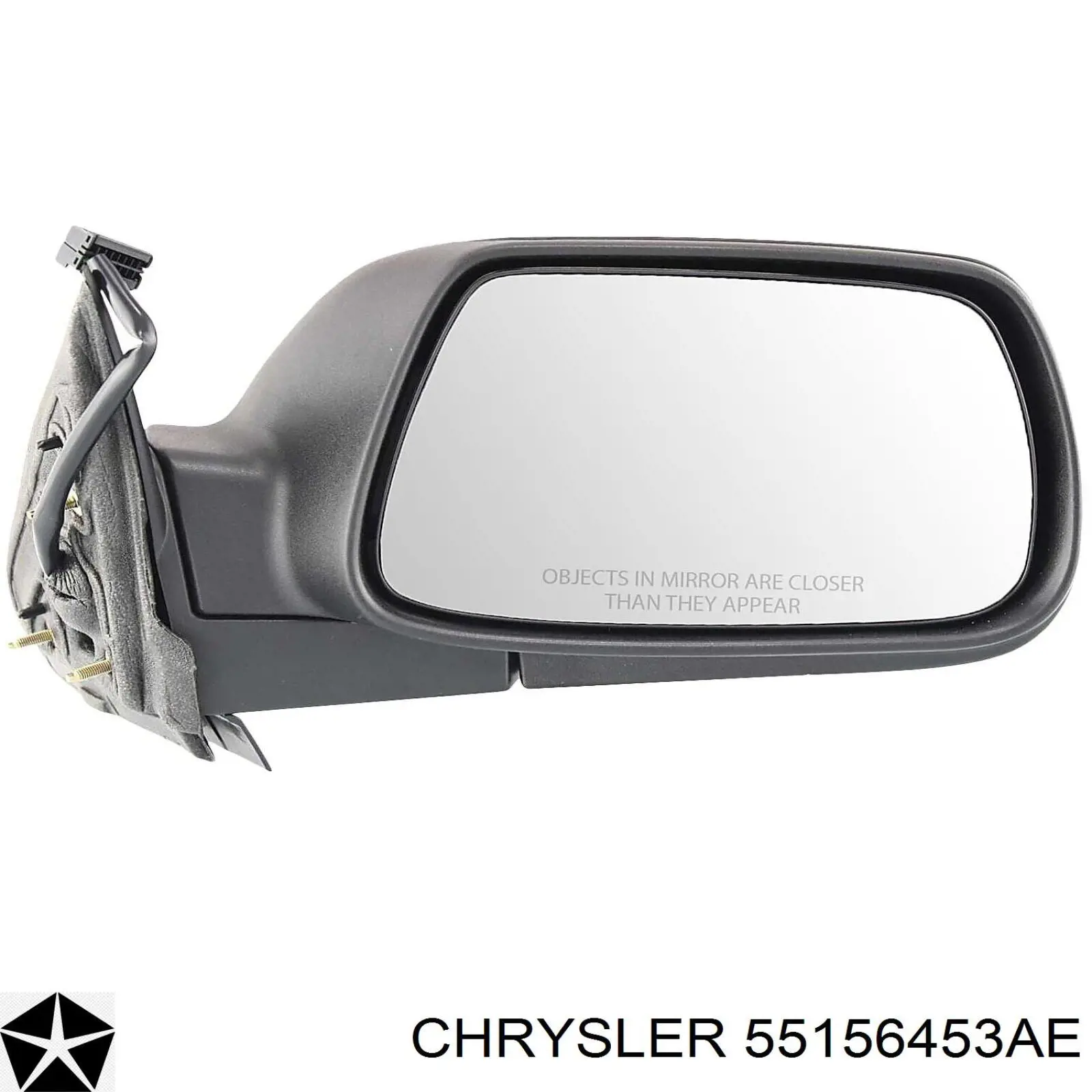 55156453AE Chrysler Дзеркало заднього виду, ліве