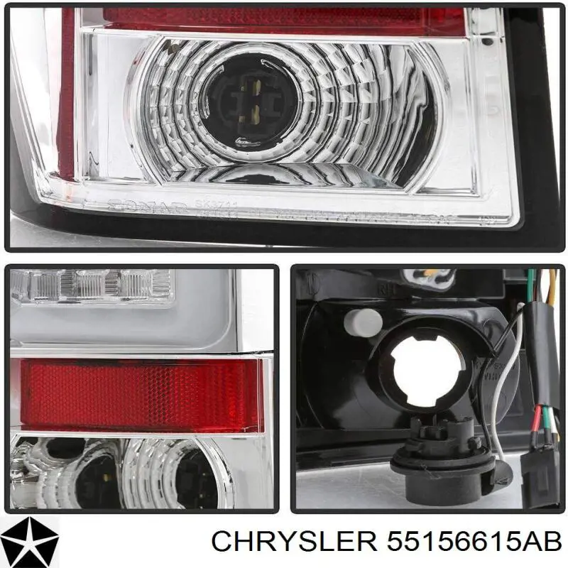 Ліхтар задній лівий Chrysler 55156615AB ціна, від 56.68 USD