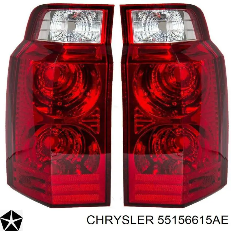 Ліхтар задній лівий Chrysler 55156615AE ціна, від 42.59 USD