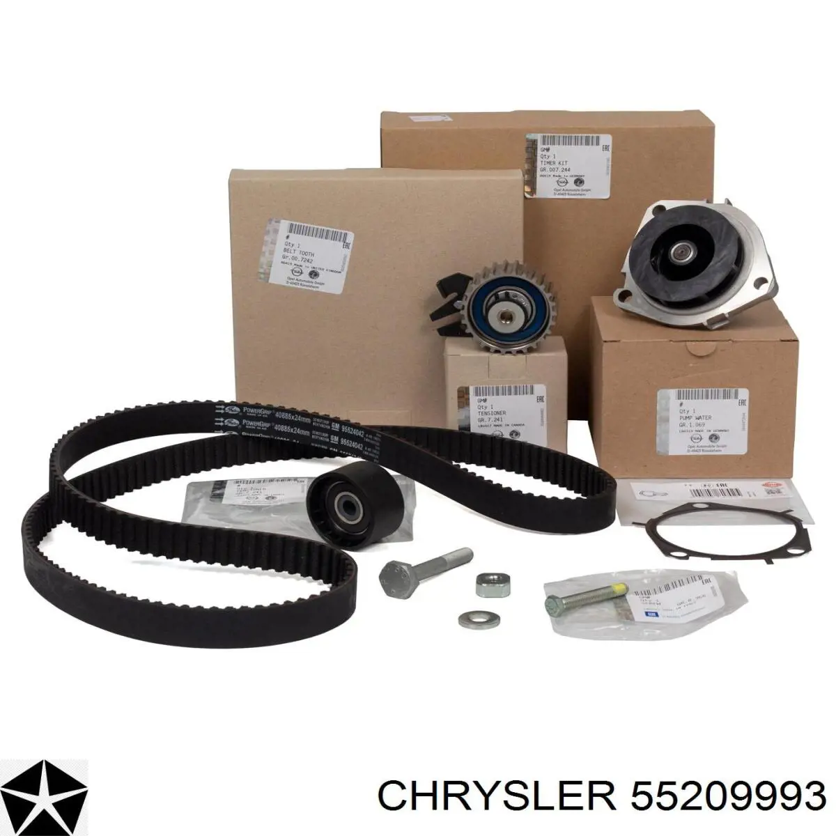 Помпа охолодження Chrysler 55209993 ціна, від 33.06 USD