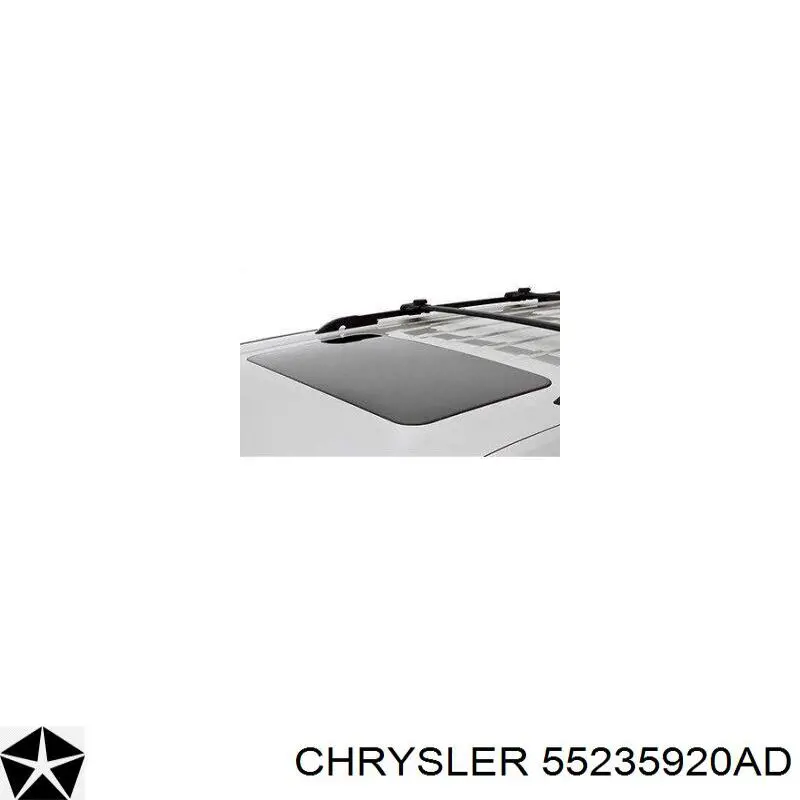 55235920AD Chrysler скло багажного відсіку, праве