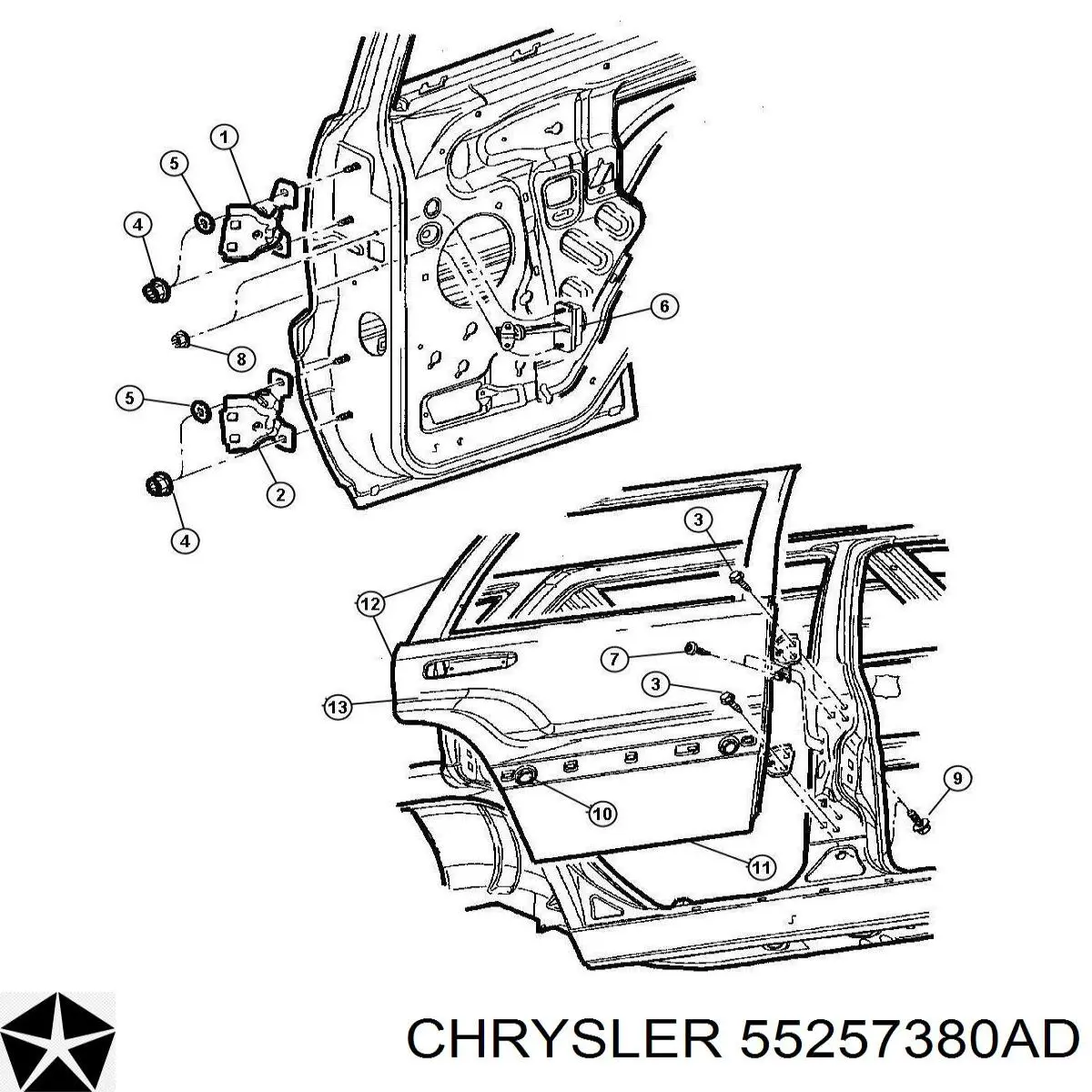  Chrysler 55257380AD ціна, від 3.17 USD