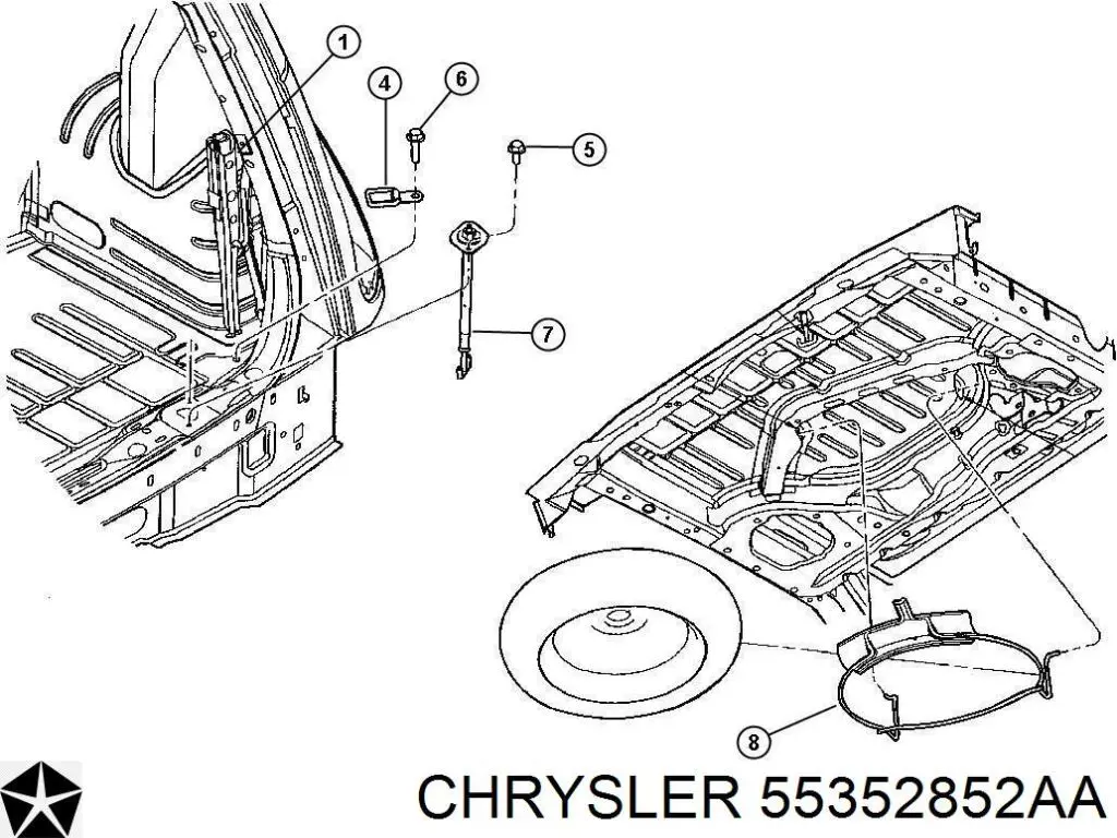  Chrysler 55352852AA ціна, від 27.73 USD