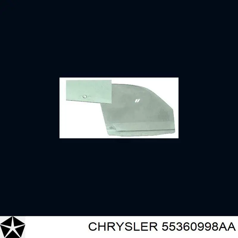 55360998AA Chrysler Скло пасажирських дверей