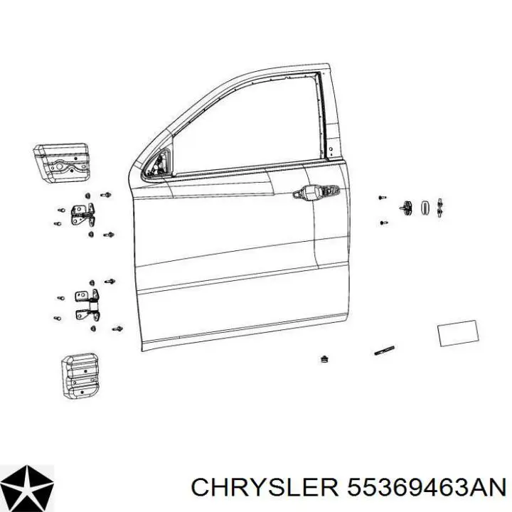 55369463AN Chrysler Дверь передня ліва