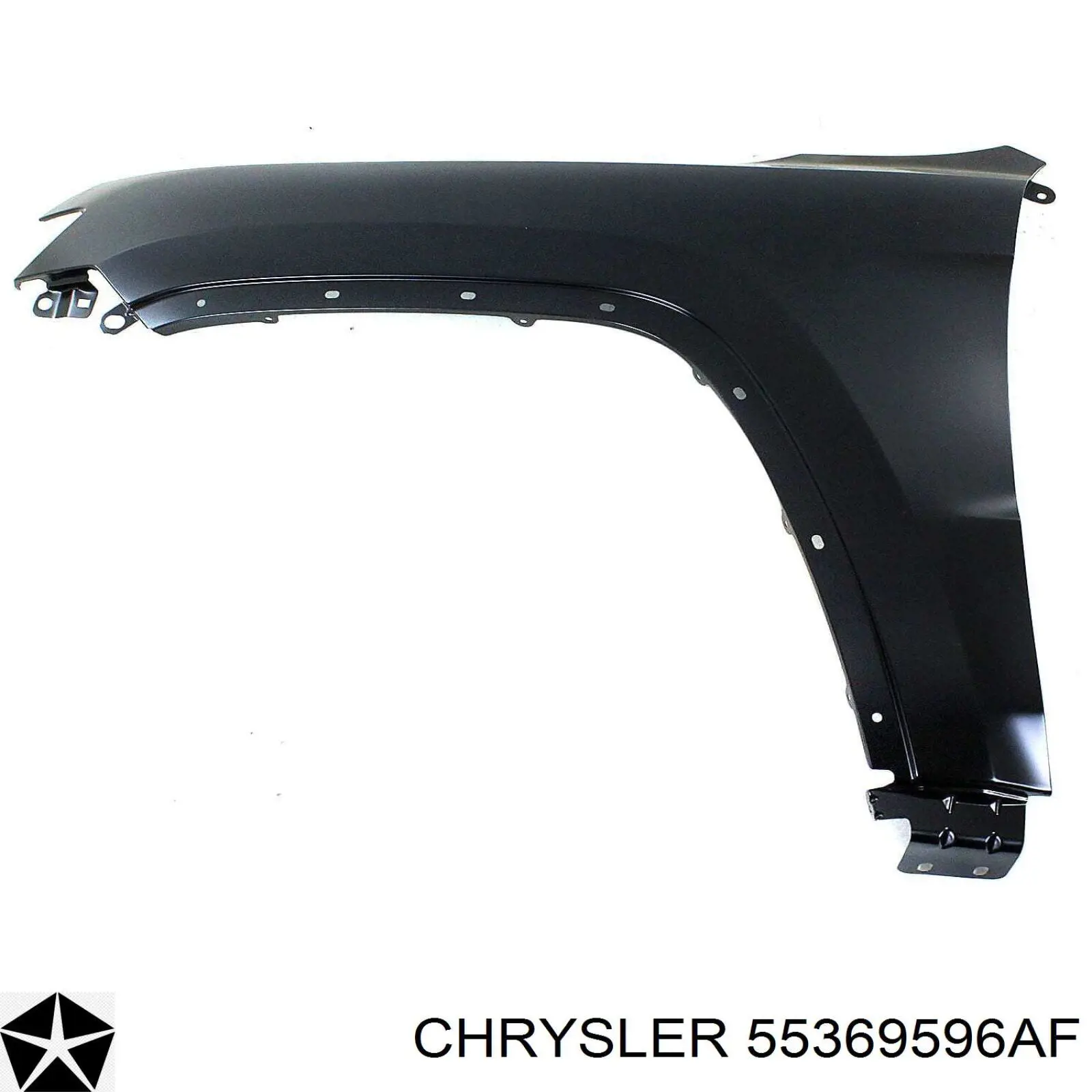 Крило переднє праве Chrysler 55369596AF ціна, від 63.27 USD