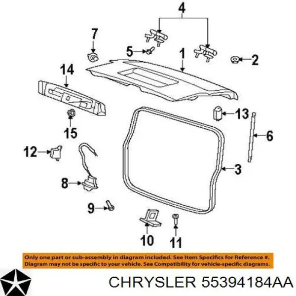  Chrysler 55394184AA ціна, від 25.34 USD