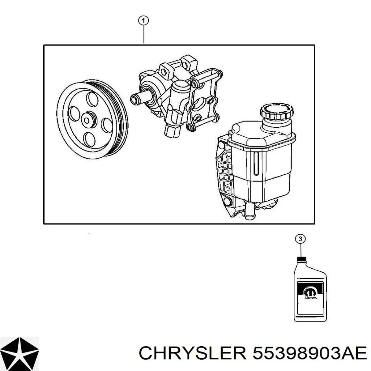 Насос ГПК Chrysler 55398903AE ціна, від  USD