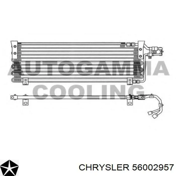 Радіатор кондиціонера 83502957 Chrysler