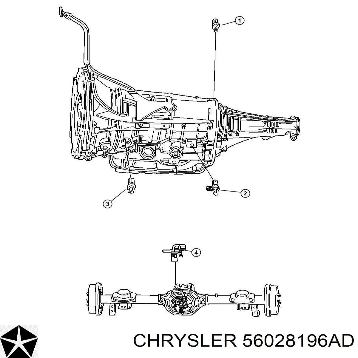 Купити 56028196AD Chrysler Клапан тиску масла КПП