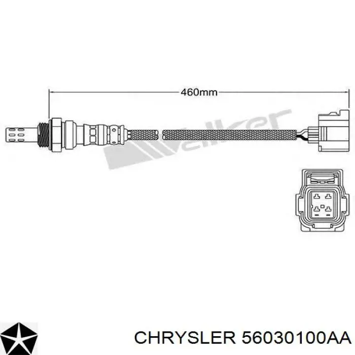 56030100AA Chrysler лямбда-зонд, датчик кисню після каталізатора