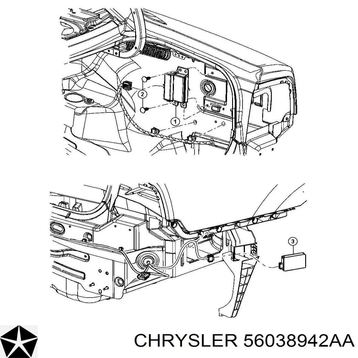  Chrysler 56038942AA ціна, від 49.29 USD