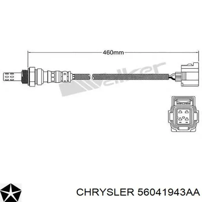 Лямбда-зонд, датчик кисню після каталізатора Chrysler 56041943AA