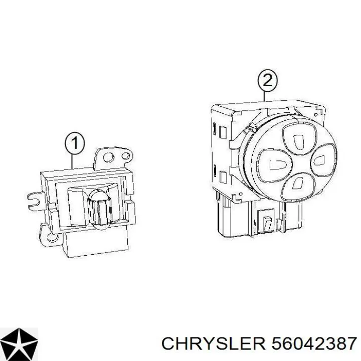  Chrysler 56042387 ціна, від 34.26 USD