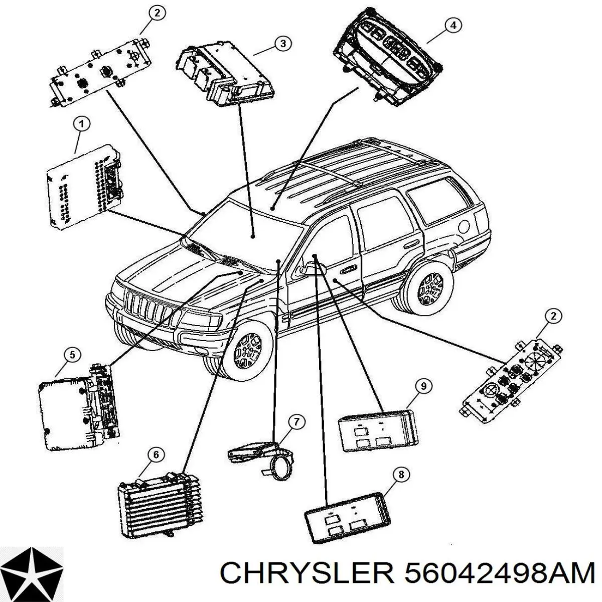  Chrysler 56042498AM ціна, від 123.87 USD