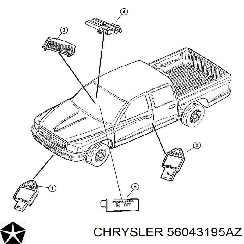 Купити 56043195AZ Chrysler 